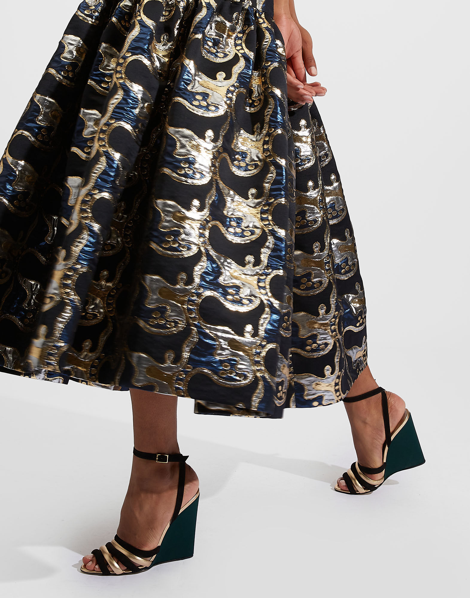 La DoubleJ Tones Wedge Solid Green SHO0048RAS007GRE0014