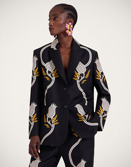 La DoubleJ Jones Jacket Melograno Black & White JAC0106CAD001MEL01BL03