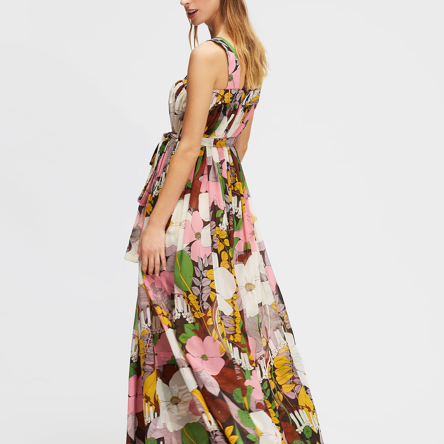 La Doublej Mimosa Floral Print Dress In Big Flower