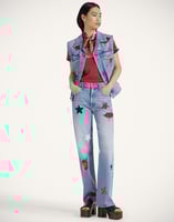 La DoubleJ The Maven Sneak Jeans La DoubleJ The Maven Sneak Jeans Star Of The Show Blue TRO0168DEN011STA03BU03