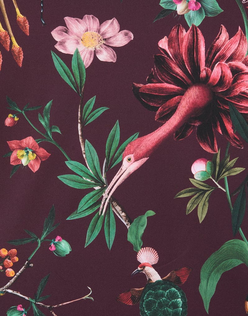 La DoubleJ Jazzercize T-Shirt La DoubleJ Jazzercize T-Shirt Zooflora Burgundy TSH0010JER005ZOF02RE02