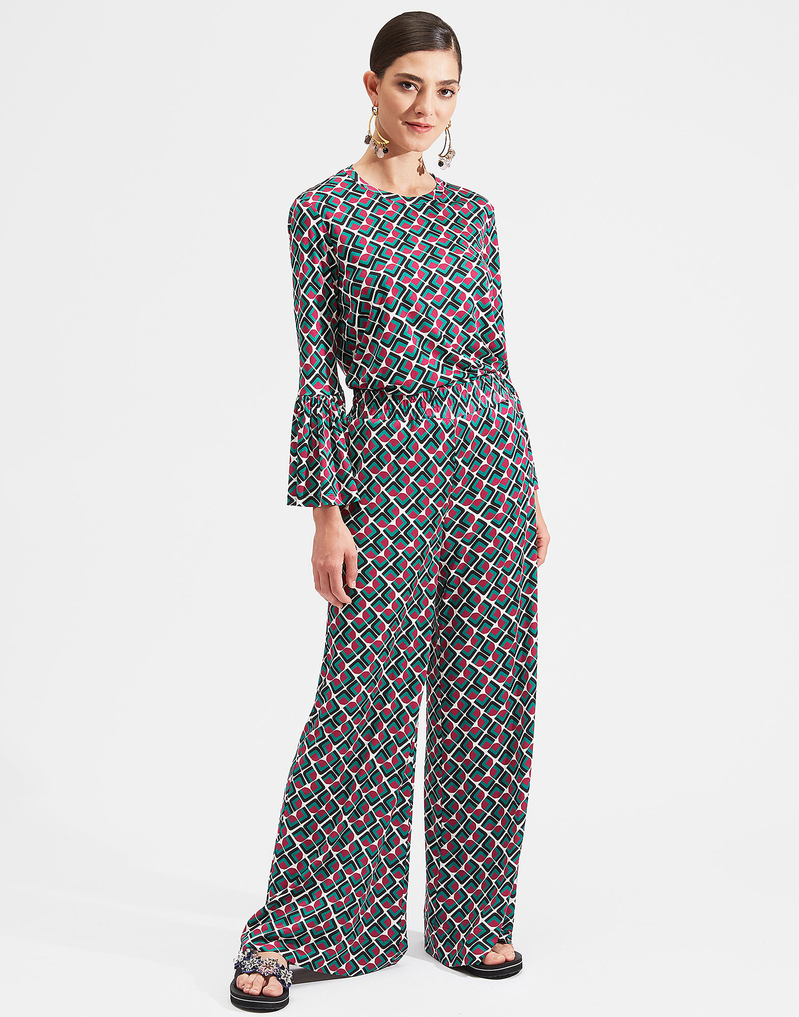 LaDoubleJ Gemini T-Shirt Domino Verde SHI0051JER003DOM0005