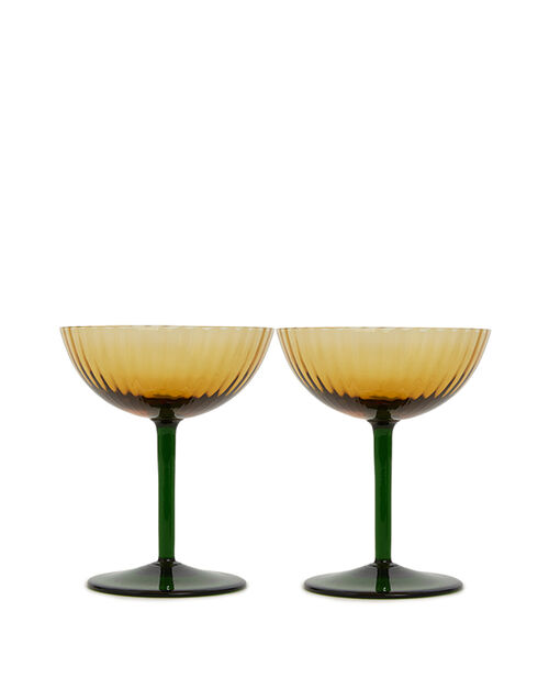 La DoubleJ Champagne Coupe Set of 2 La DoubleJ Champagne Coupe Set of 2 Giallo GLA0012MUR001YEL0004