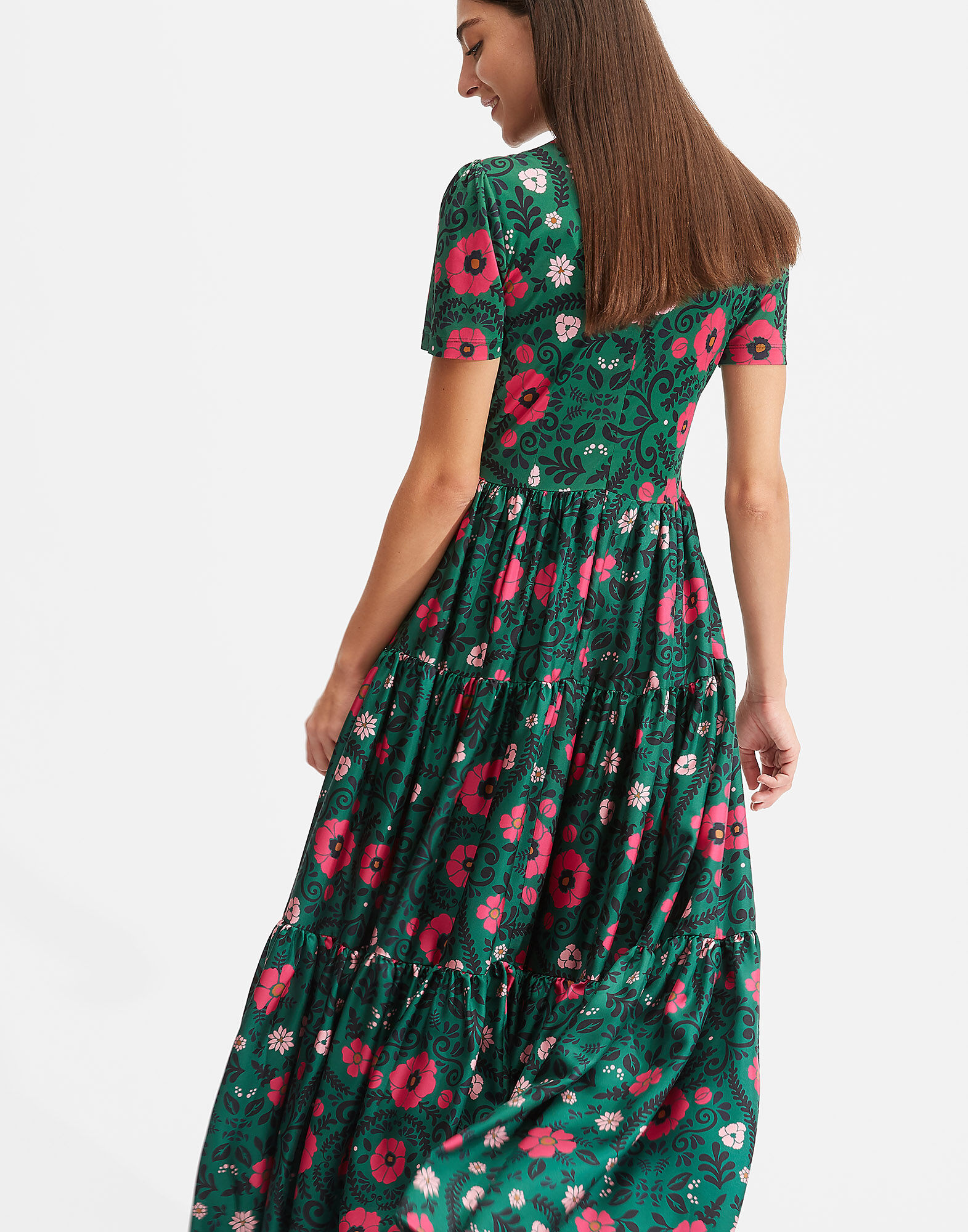 LaDoubleJ Short Sleeve Big Dress Heckfield Verde DRE0264SIL001HEC0002