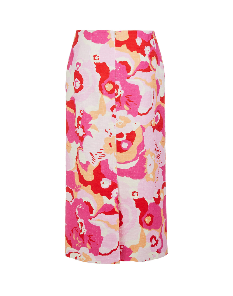 LaDoubleJ Pencil Skirt LaDoubleJ Pencil Skirt Peonia Rosa SKI0011COT005PEO0002