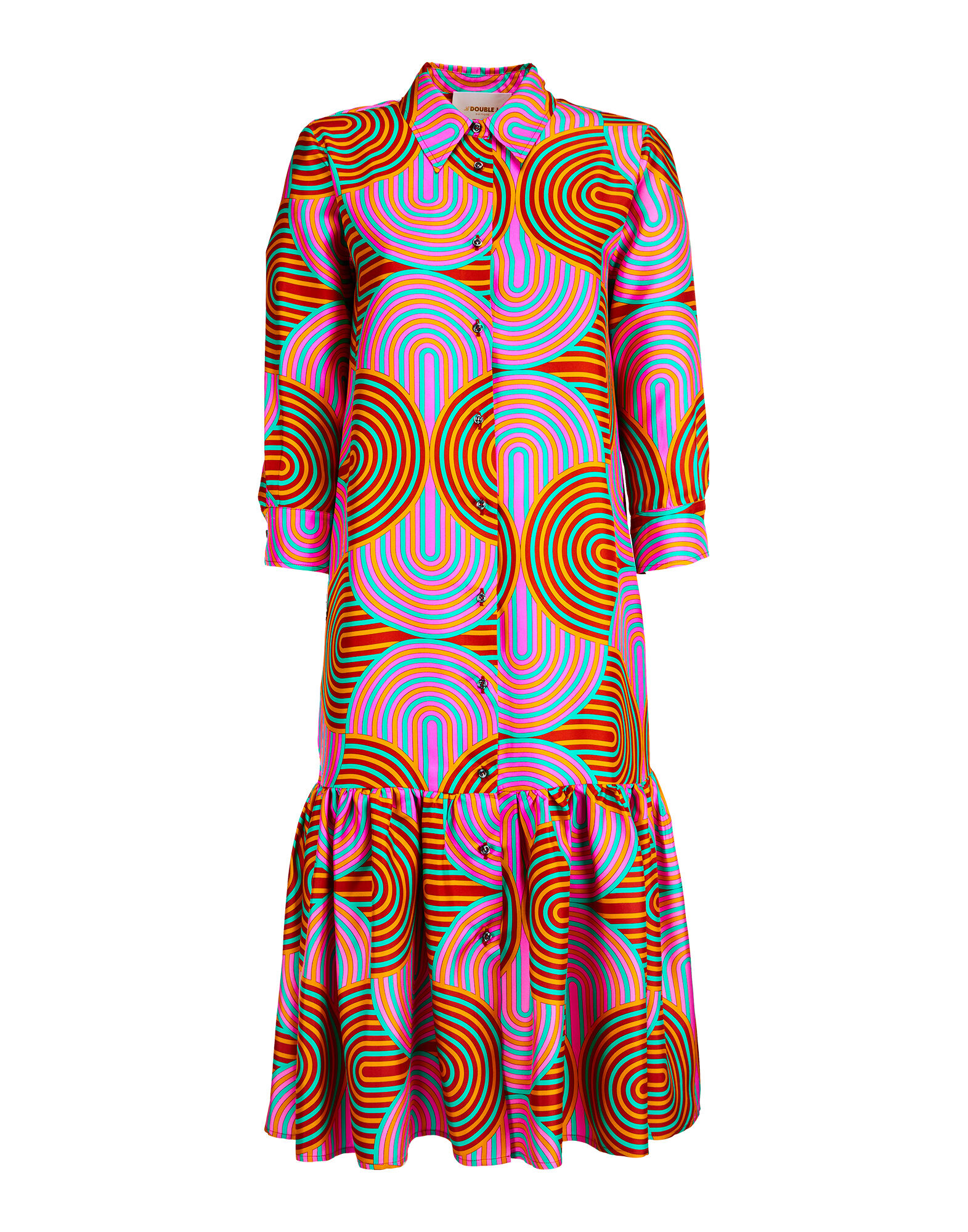 LaDoubleJ Getting My Croissant Dress Slinky Rosso DRE0028SIL001SLI0002