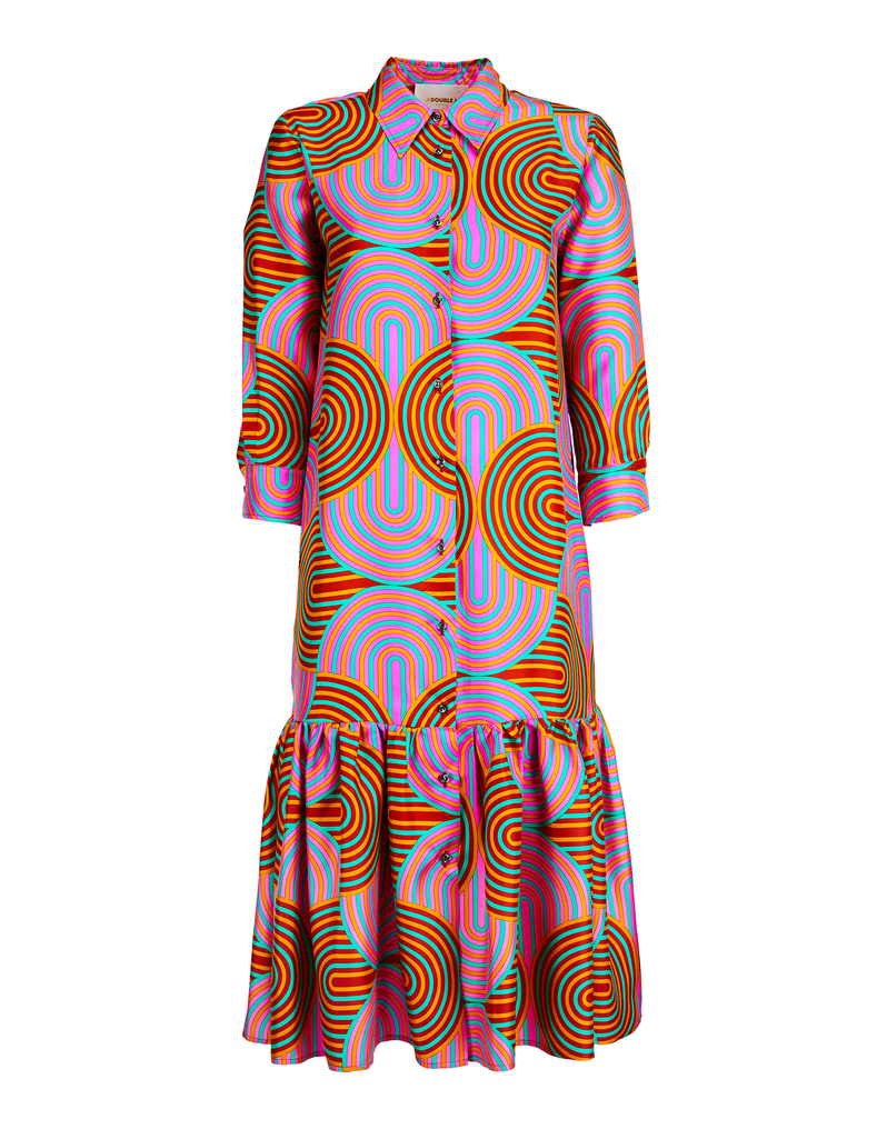 LaDoubleJ Getting My Croissant Dress LaDoubleJ Getting My Croissant Dress Slinky Rosso DRE0028SIL001SLI0002
