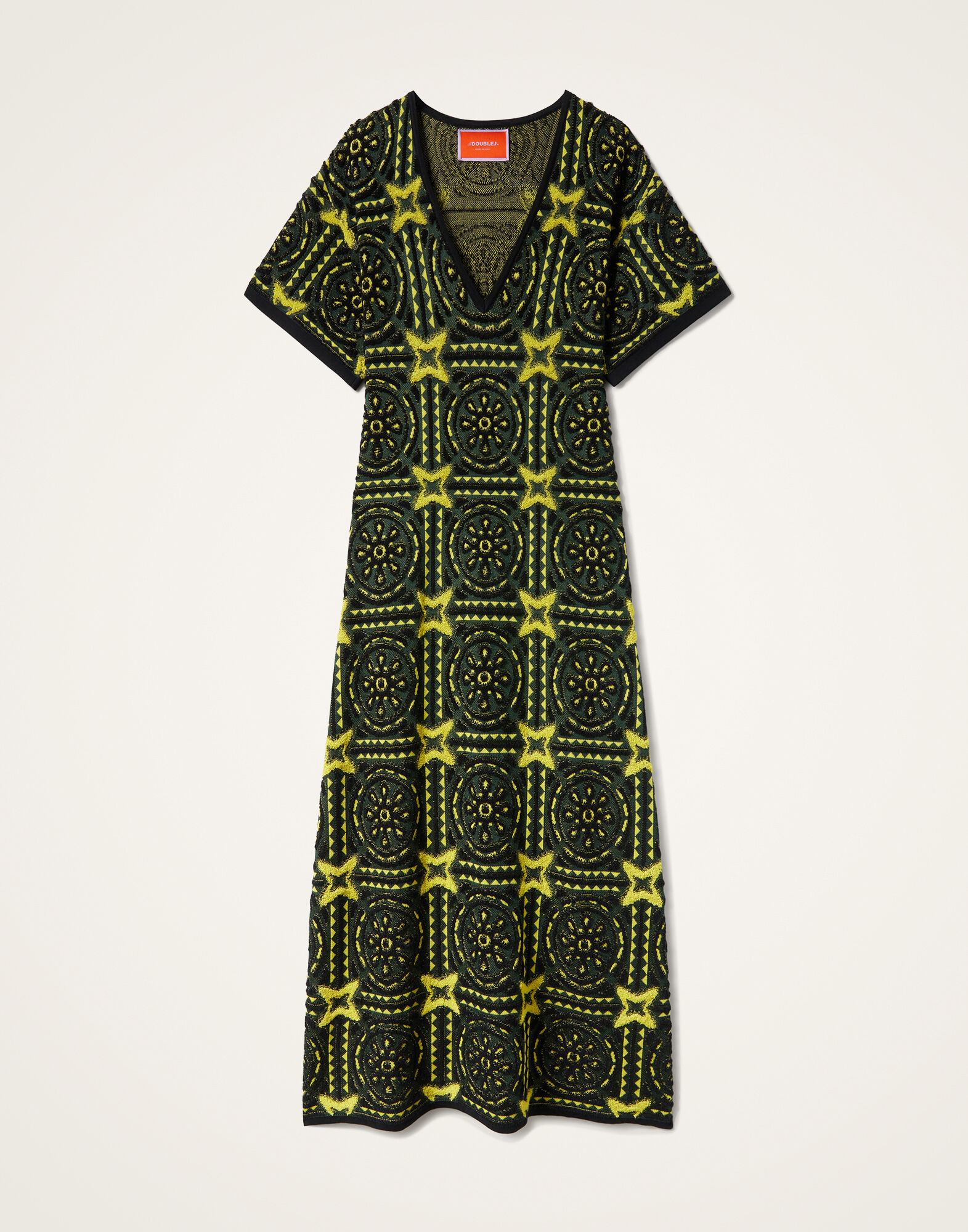 La DoubleJ Sole Star Dress Multicolor Green & Yellow DRE0938KNI160VA373GR02