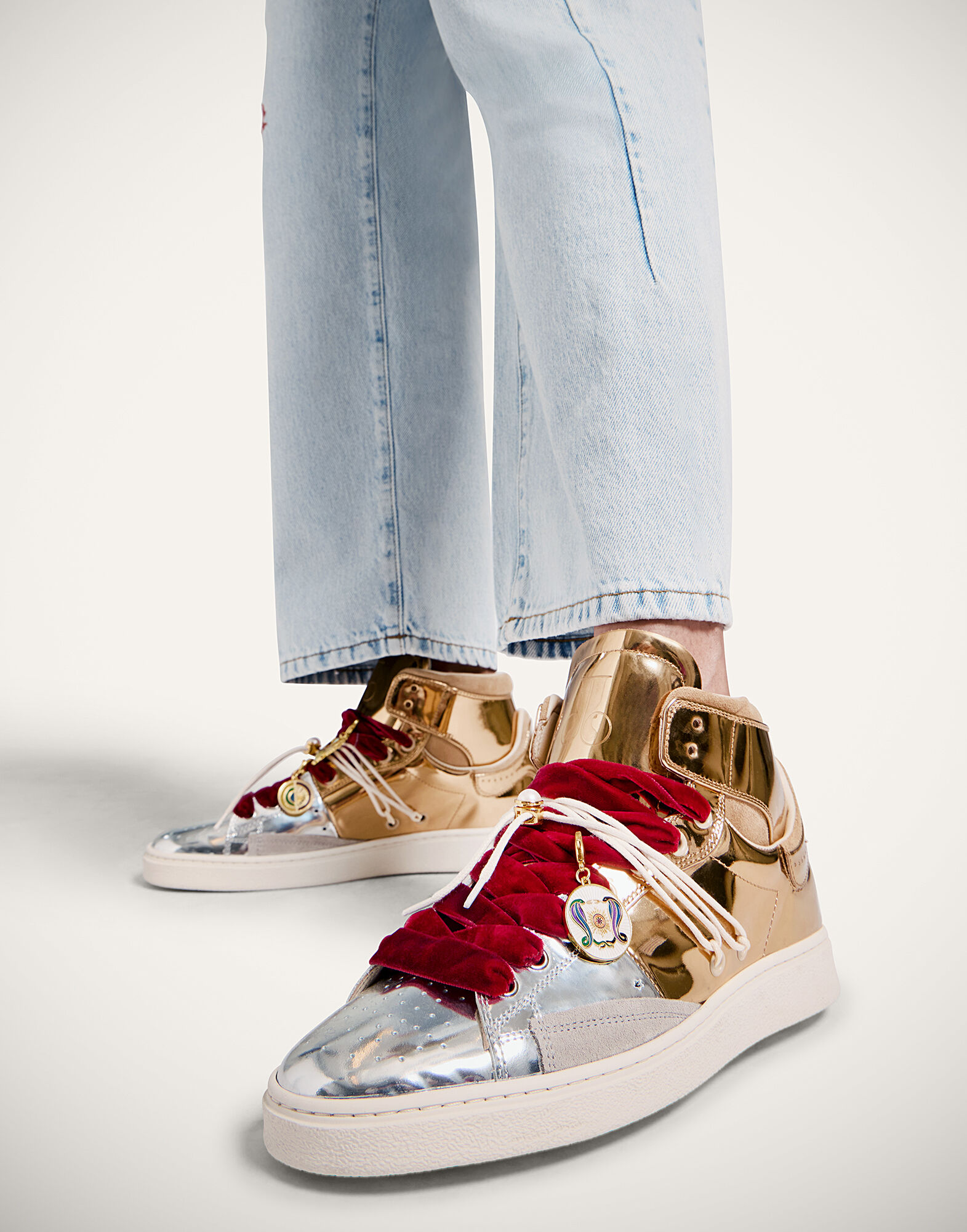 La DoubleJ All Time High Top Bicolor Gold SHO0113LEA018BIC01YE05