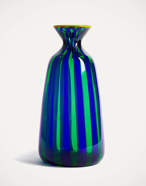La DoubleJ Bottiglia Vase (Smooth) Blu/Verde VAS0011MUR001MUL0040