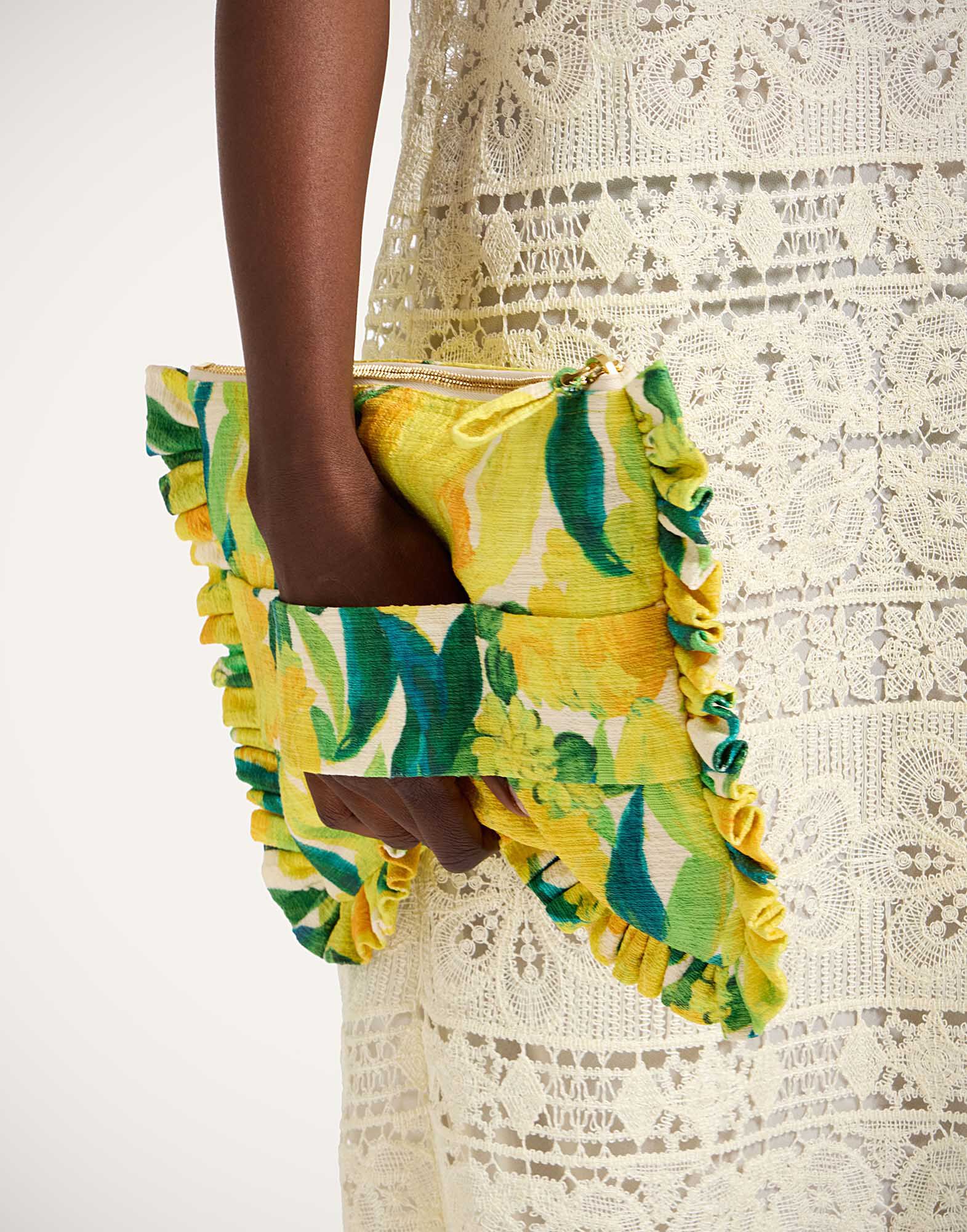 La DoubleJ Hand Pochette Zesty Yellow BAG0059COT005ZES01YE02