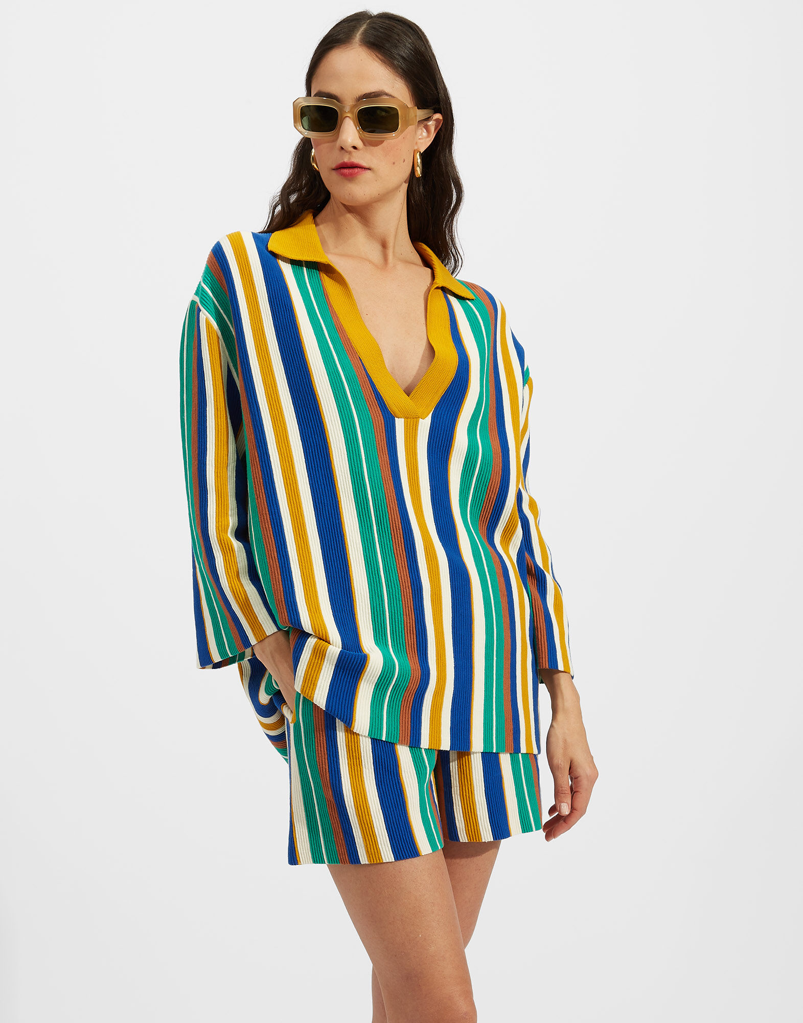 La DoubleJ Bay Polo Shirt Multicolor Verde PUL0119KNI076VA155GR02