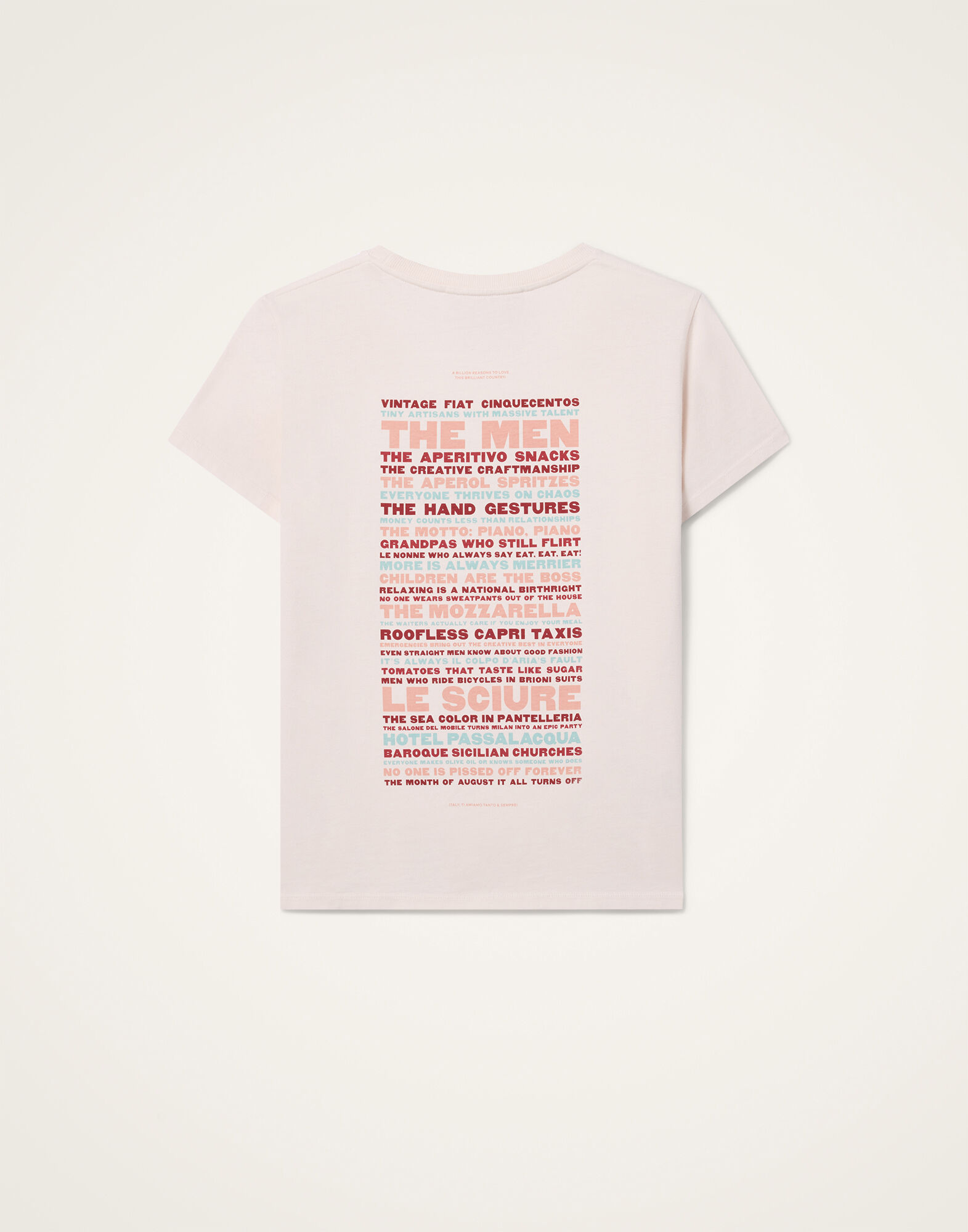 La DoubleJ High Tee Shirt Solid Ecru TSH0069JER079SOP15WH01
