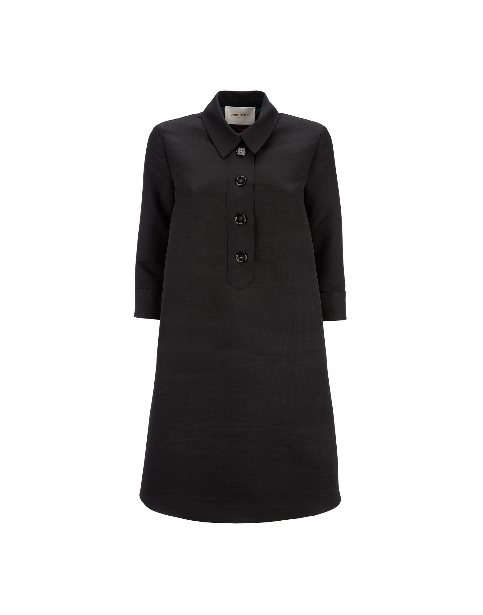 LaDoubleJ Short Artemis Dress Solid Black DRE0180CAD001BLA0001