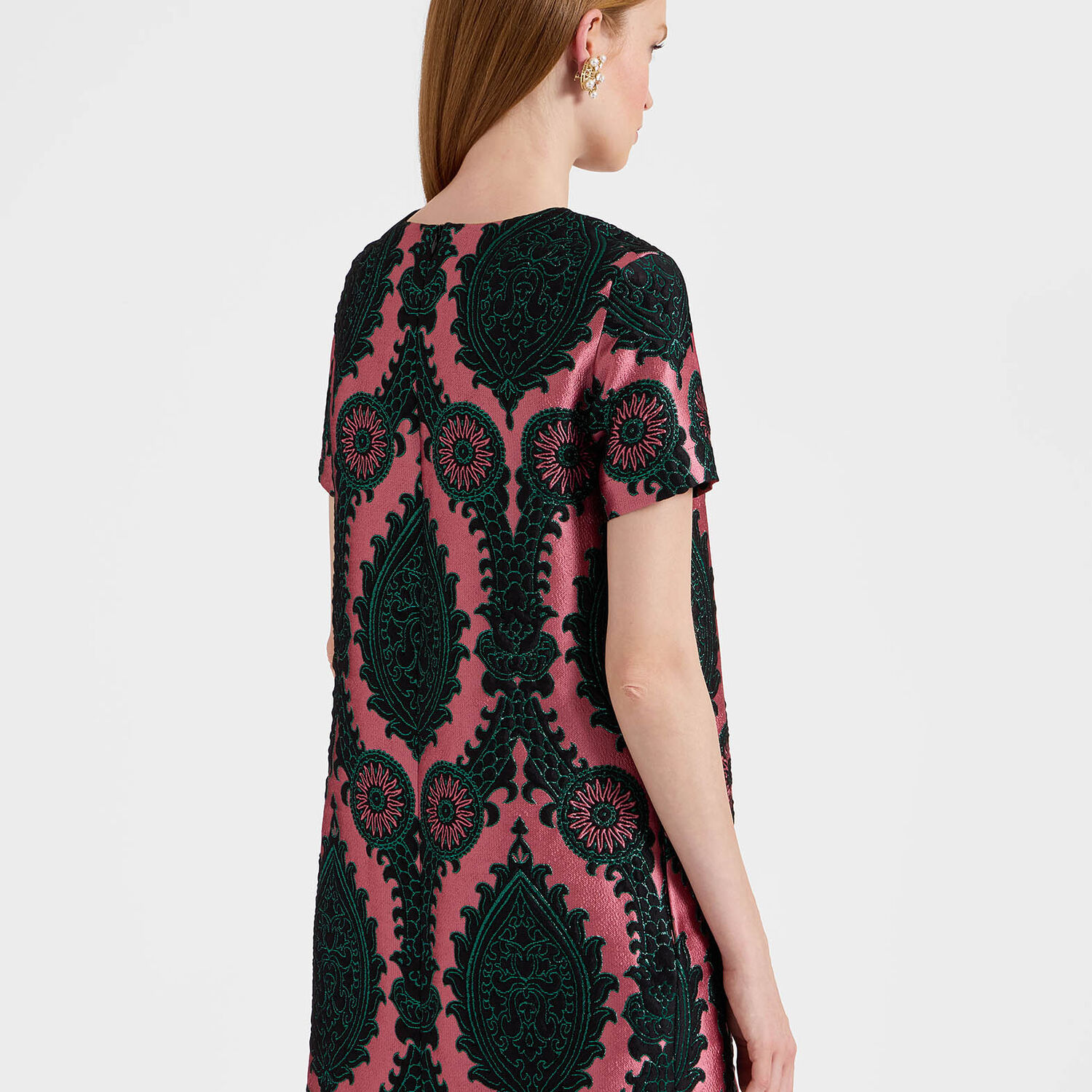  La Doublej Dresses Women - Mini Swing Dress Oltrarno Pink L 41%polyester 22%wool 22%acrylic 8%other Fibers 7%silk 