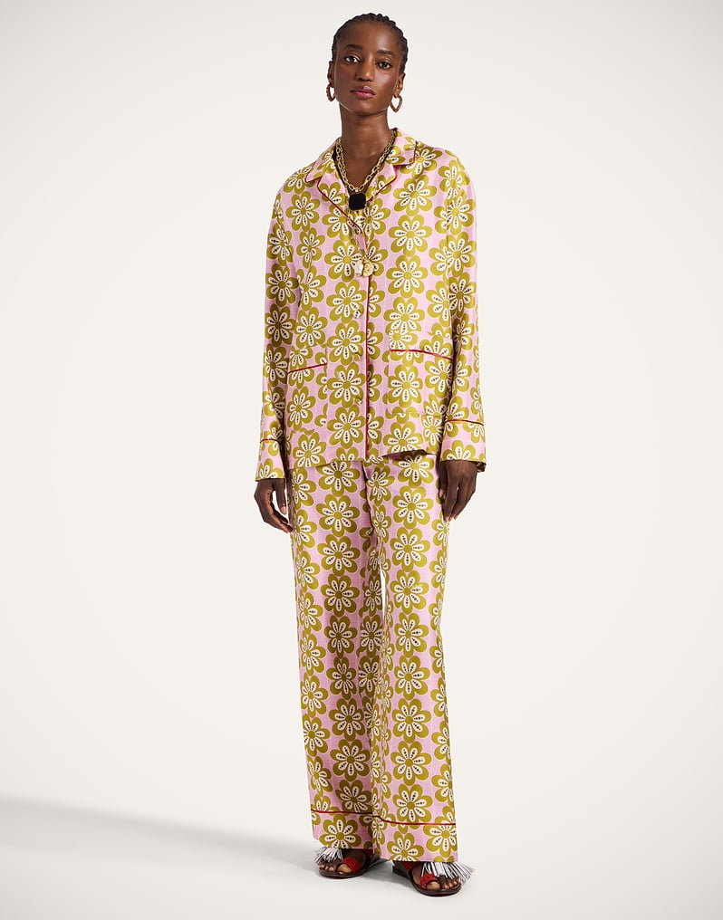 La DoubleJ Pajama Pants La DoubleJ Pajama Pants Caper Pink TRO0116SIL001CEP01PI01