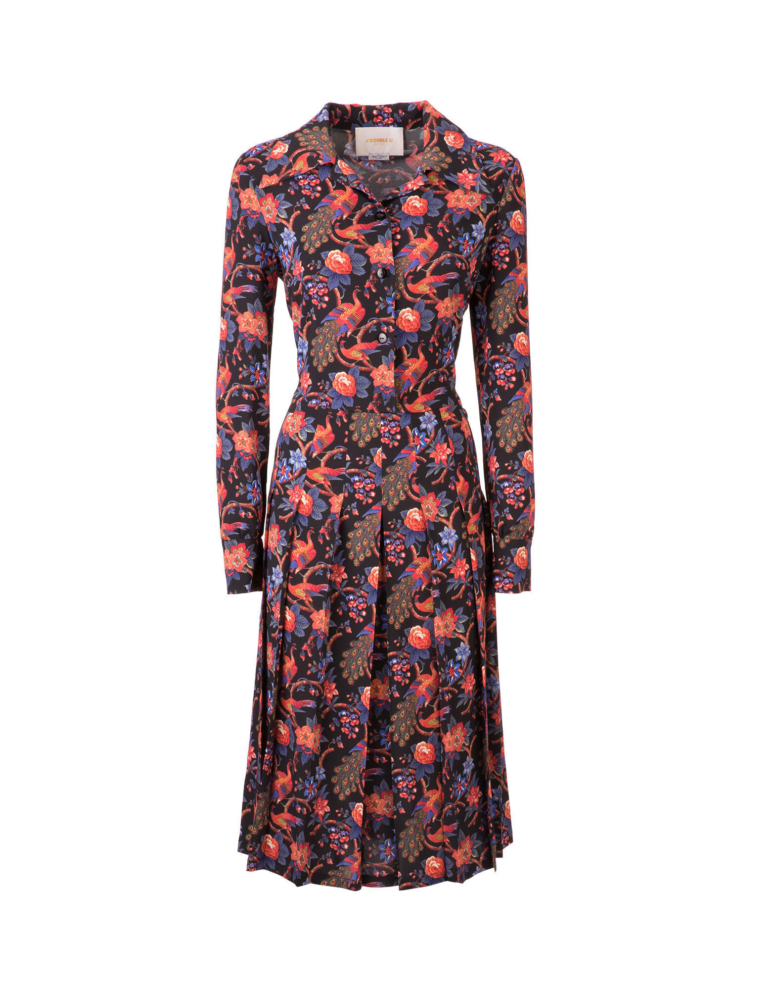 LaDoubleJ Chemisier Dress Pavone Nero DRE0025VIS001PAV0001