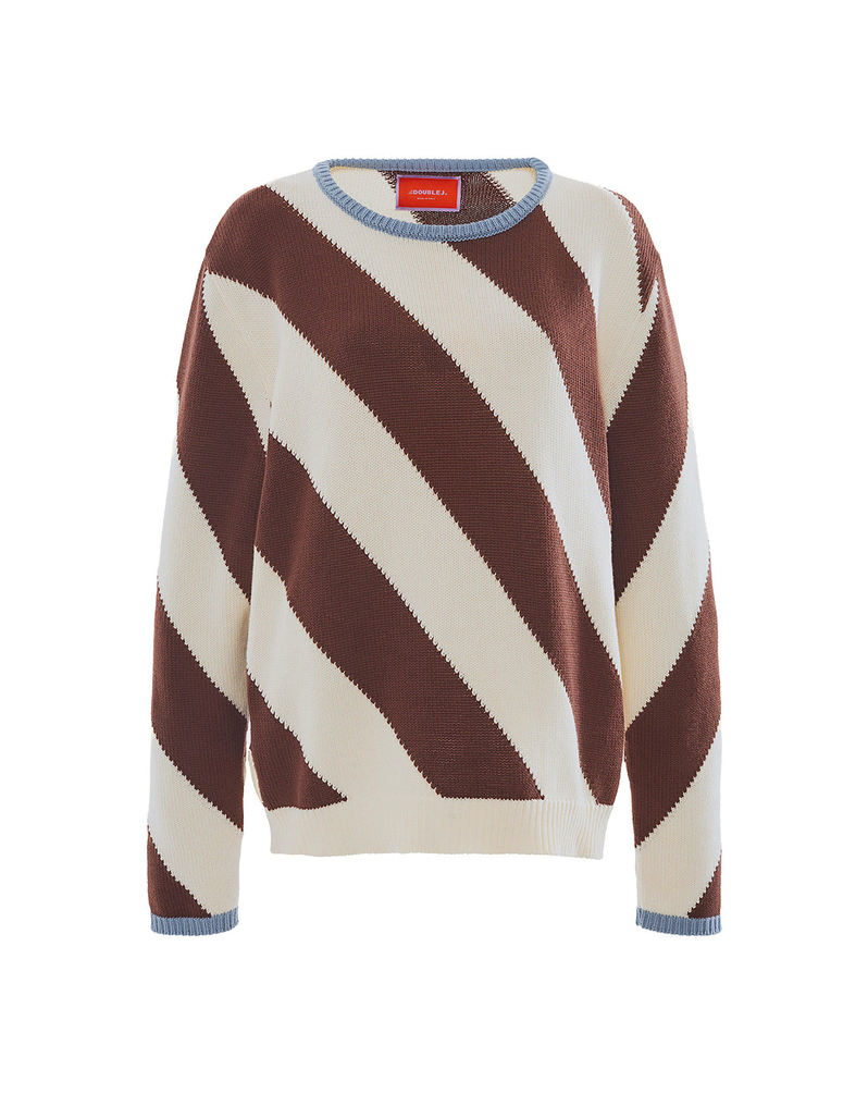 La DoubleJ Veneziana Sweater La DoubleJ Veneziana Sweater Chocolate PUL0154KNI086VA176BR07