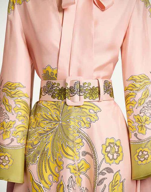 La DoubleJ Medium Belt Swathe Plac&eacute;e Pink BEL0017FOD009SWA03PI01