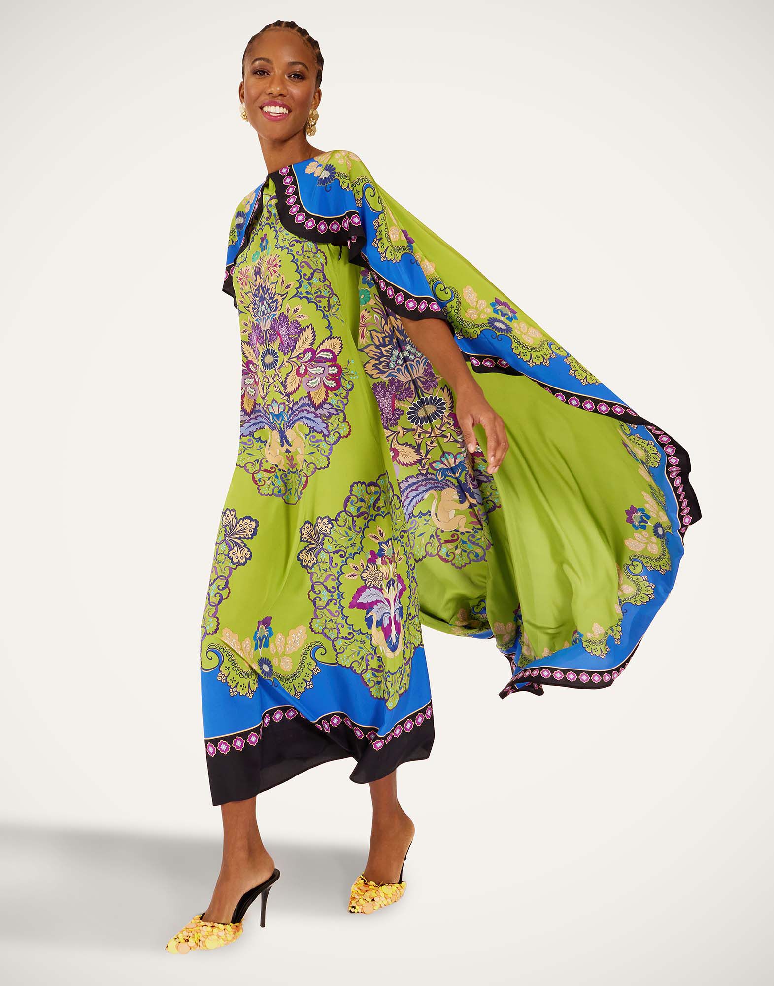 La DoubleJ Magic Dress Cornucopia Plac&eacute;e Green DRE0959CRE002CRN03GR02