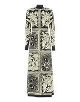 La DoubleJ Halle Dress La DoubleJ Halle Dress Mix Tiles Placée Black DRE0444VIS011MIX01BL01