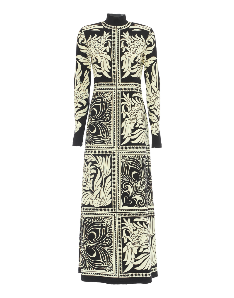 La DoubleJ Halle Dress La DoubleJ Halle Dress Mix Tiles Placée Black DRE0444VIS011MIX01BL01