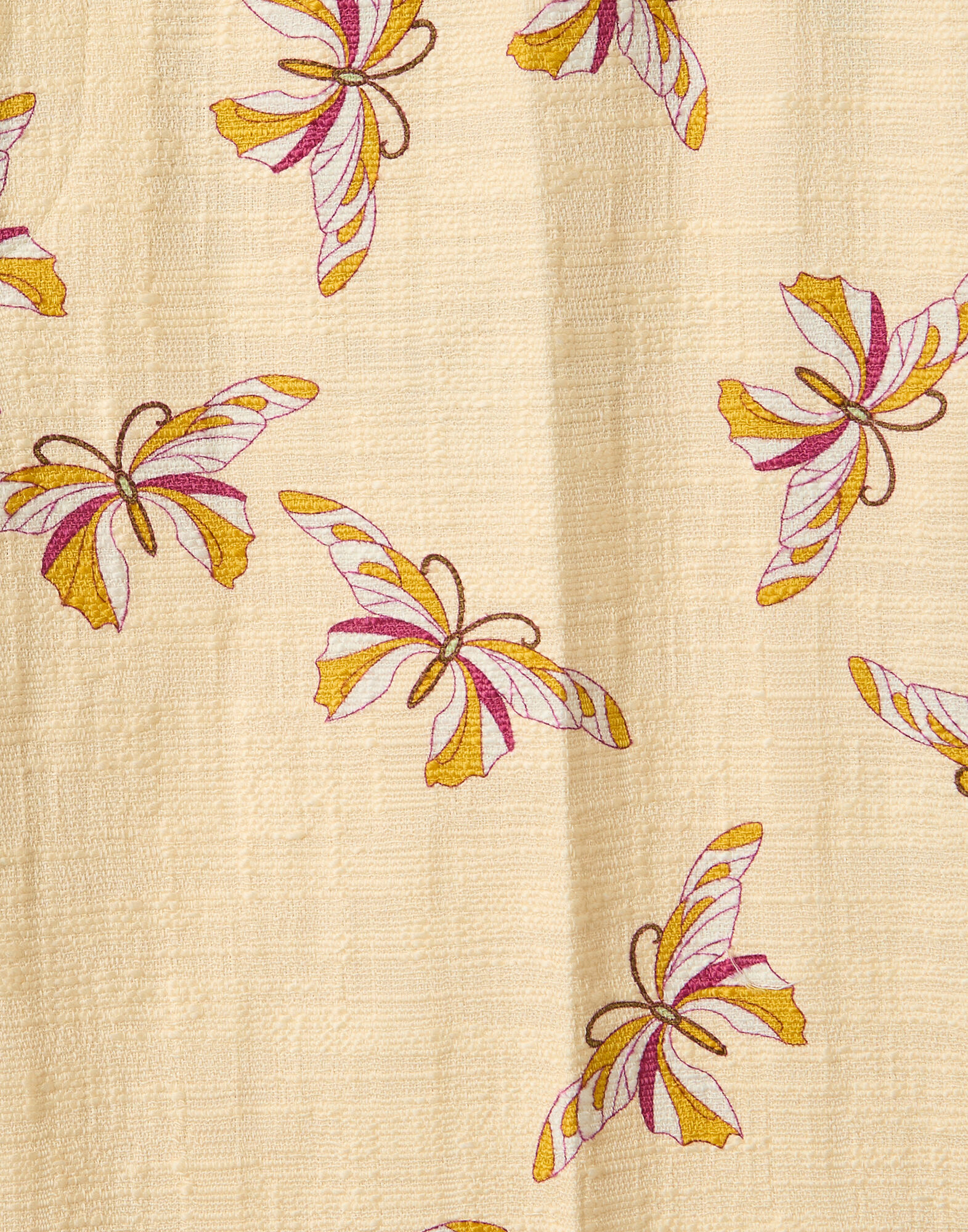 La DoubleJ Hendrix Pants Farfalla Buttercream TRO0014COT005FAR08WH09