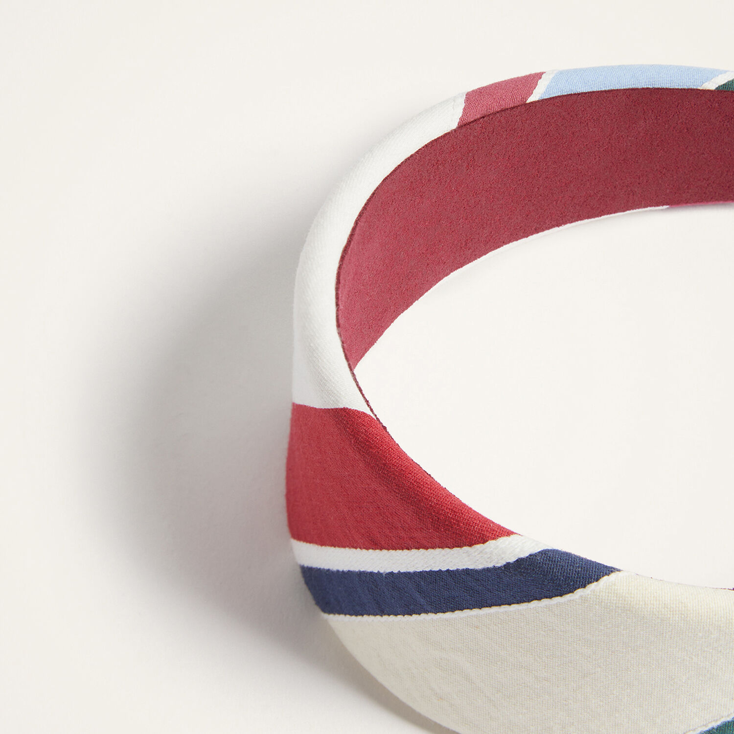 La Doublej Flat Headband In Stripes Multicolor