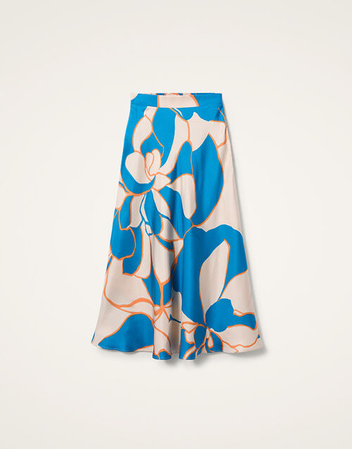La DoubleJ Lungomare Skirt La DoubleJ Lungomare Skirt Dea Dahlia Blue Petrol SKI0089SIL001MGN01BU05