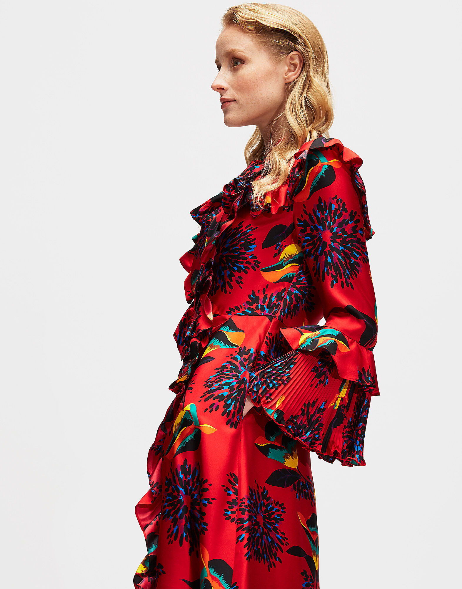 LaDoubleJ Long Fancy Dress Parrot DRE0097SIL001PAR0001