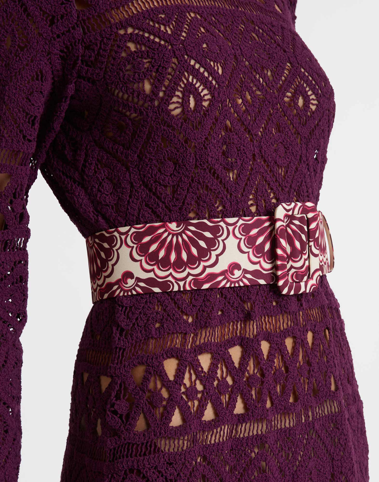 La DoubleJ Medium Belt Fans Purple BEL0007FAI004FAN01PU01