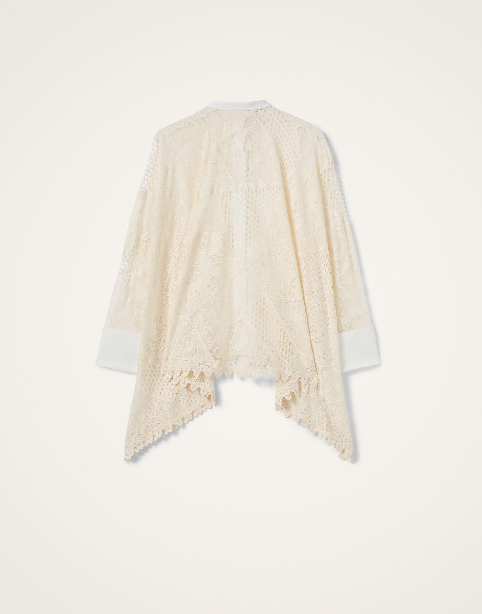 La DoubleJ Lacey Foulard Shirt Solid Ecru SHI0167LAC008SOLIDBR05