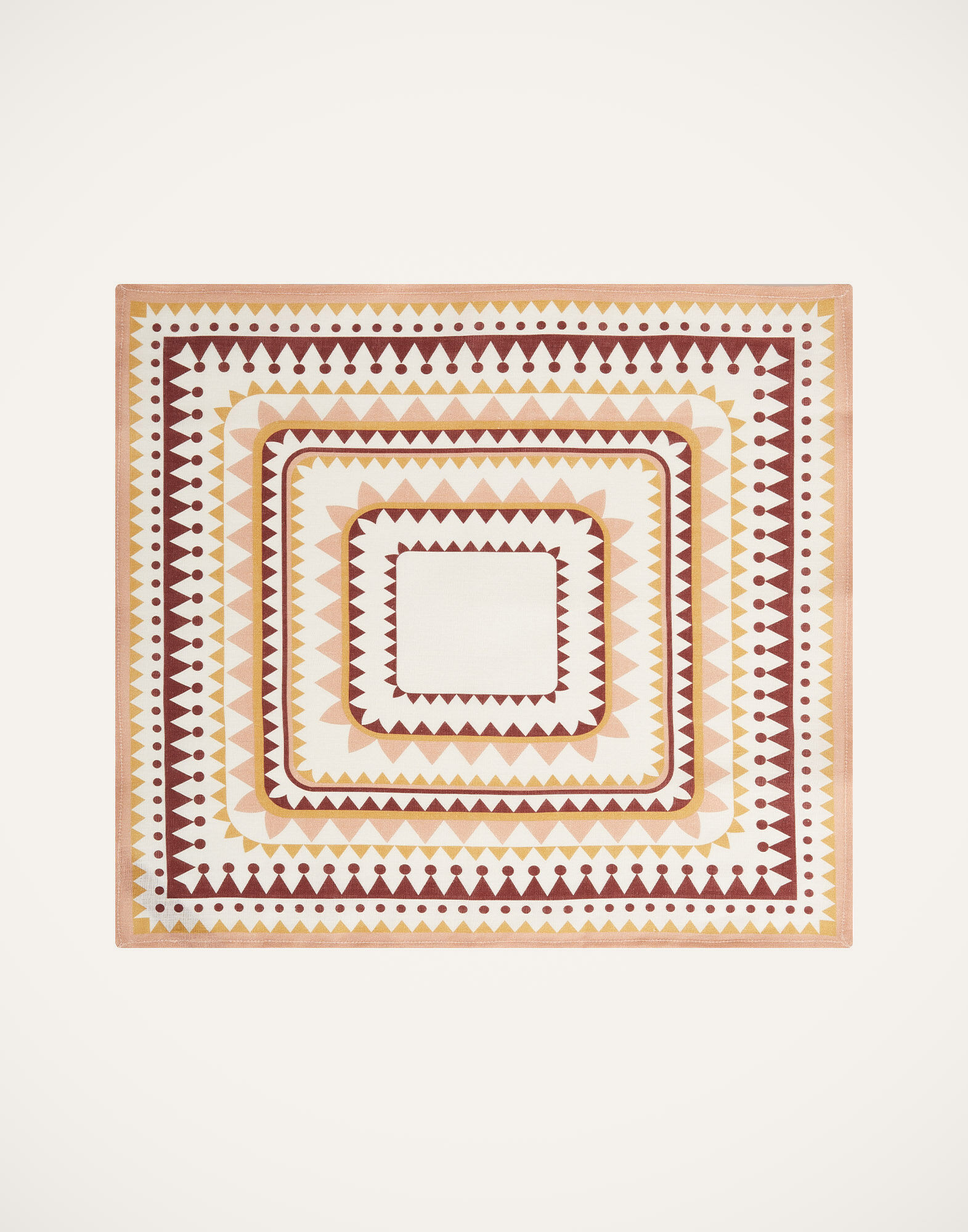 La DoubleJ Large Napkins Set Of 2 Doric Plac&eacute;e Pink NAP0006LIN001DOR01PI05