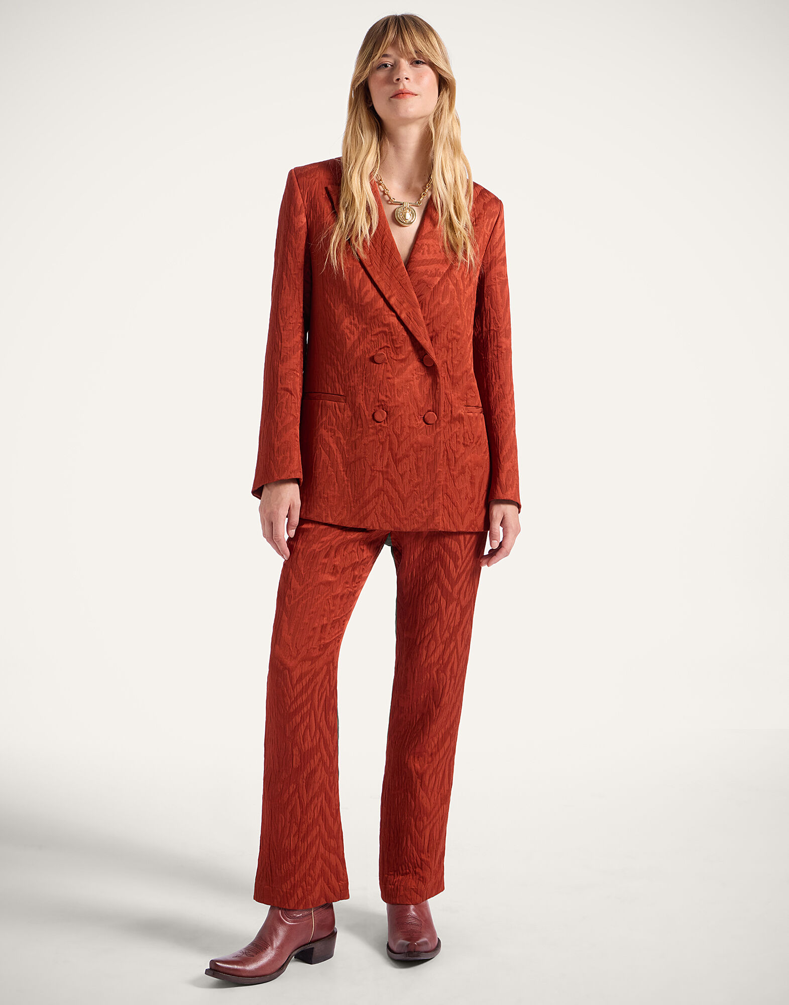 La DoubleJ Jagger Jacket Animalier Rust JAC0148JCQ118ANI02OR04