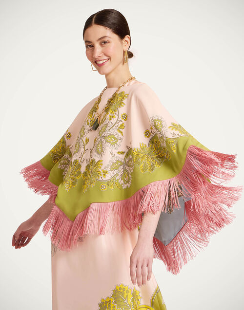 La DoubleJ Mini Poncho Swathe Plac&eacute;e Pink SCA0077VIS011SWA03PI01