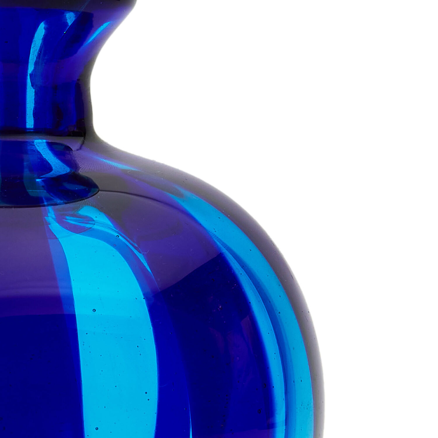 Shop La Doublej Mini Ciccio Vase In Blue/acquamarine