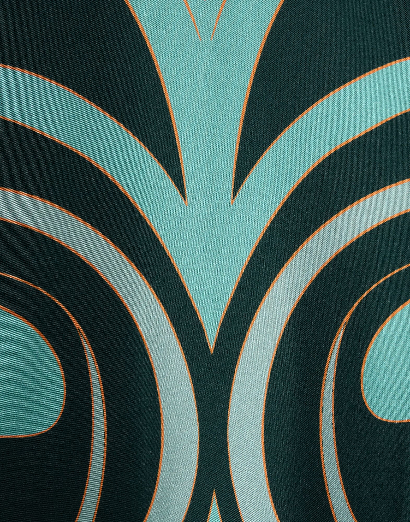 La DoubleJ Foulard Shirt Blooming Tulip Plac&eacute;e Dark Green SHI0059SIL001BTU01GR03