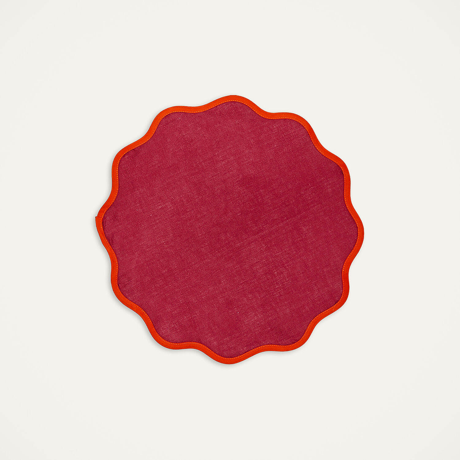 La Doublej Cloud Placemat Set Of 2 In Rainbow Raspberry