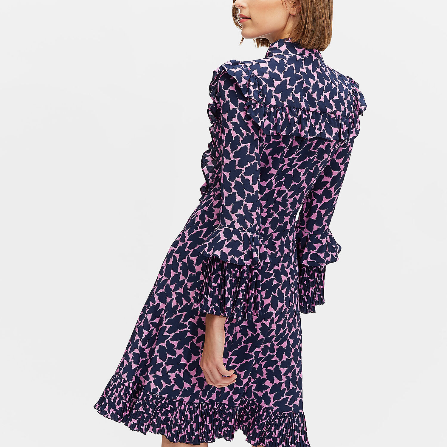 La Doublej Fancy Ruffled Dress In Farfalline