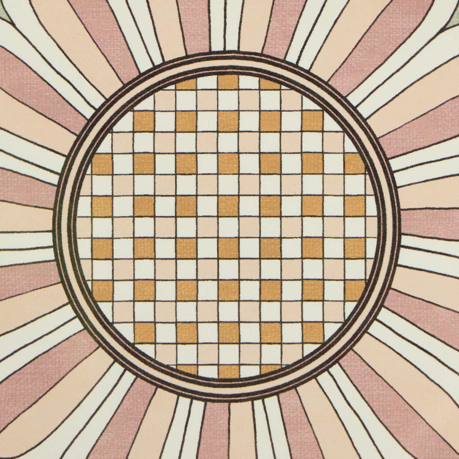 La Doublej Disk Placemats Set Of 2 In Napoli Dusty Pink