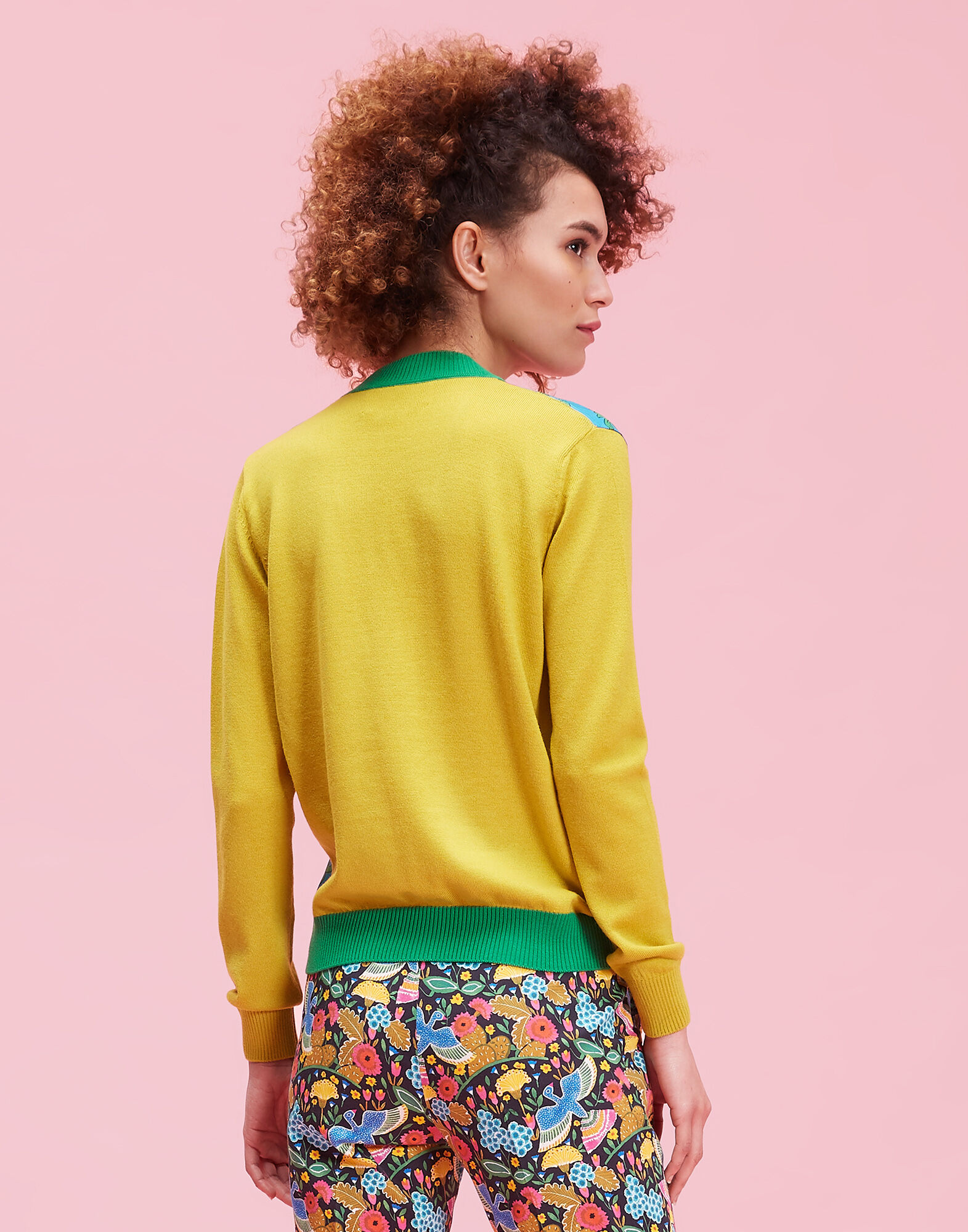 LaDoubleJ Gemini Cardigan Dragon Flower Turchese PUL0005KNI005DRA0005