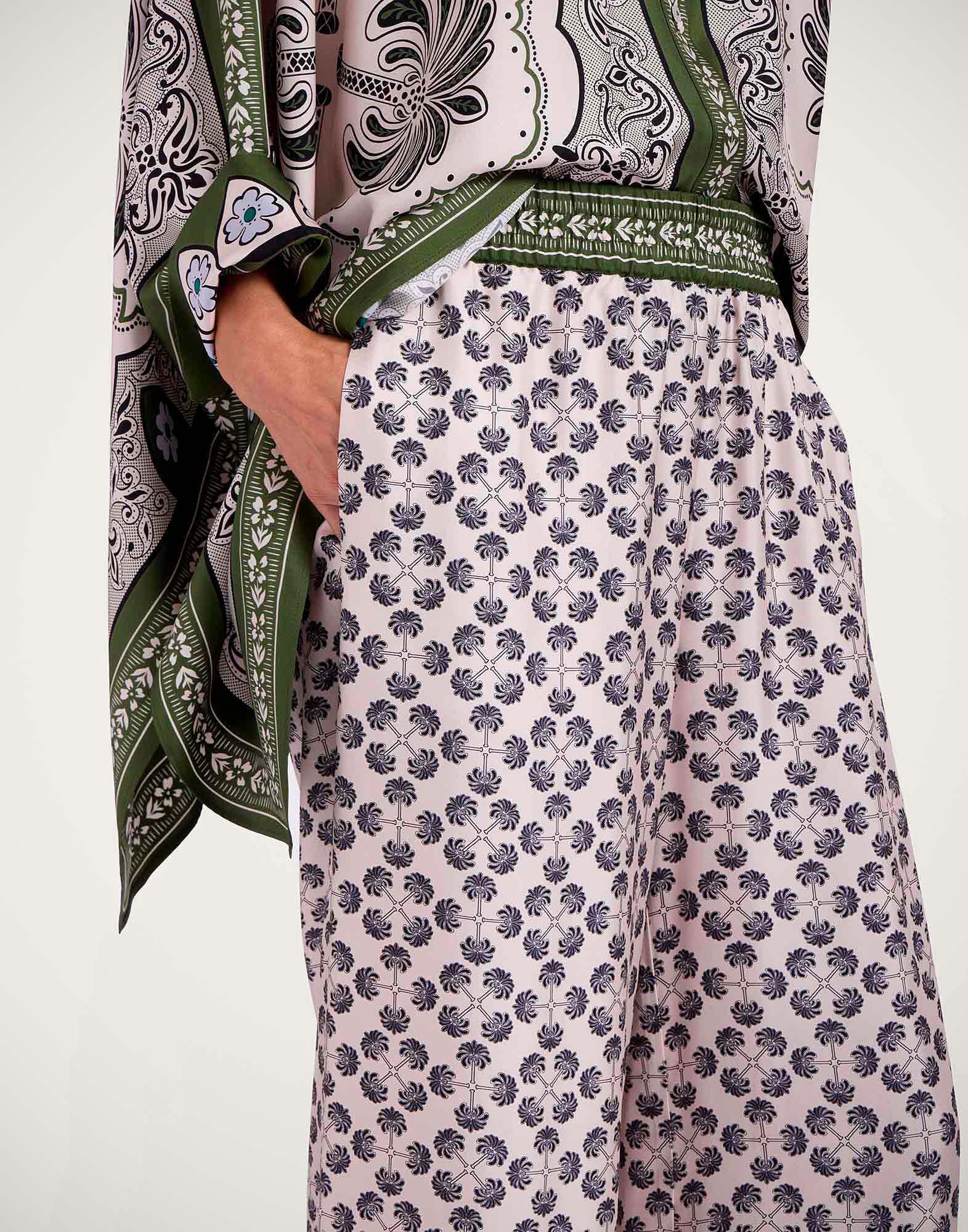 【La DoubleJ】 Eclipse Placeeシルク palazzoパンツ Palazzo Pants in Dazed Placée Black for Women | La DoubleJ
