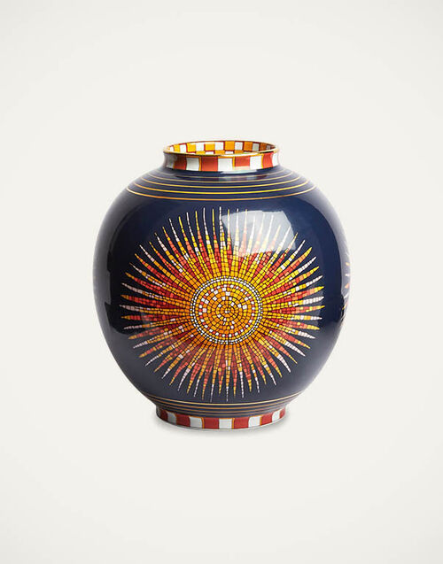 La DoubleJ Bubble Vase Sunrays Midnight VAS0003CER001SNR02BU04