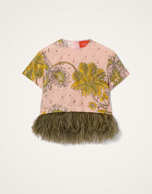 La DoubleJ La Scala Tee Swathe Pink TSH0041EMB031SWA01PI01