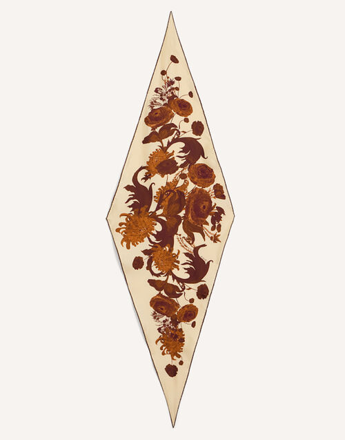 La DoubleJ Diamond Scarf Coven Plac&eacute;e Buttercream SCA0105SIL006COV05WH09
