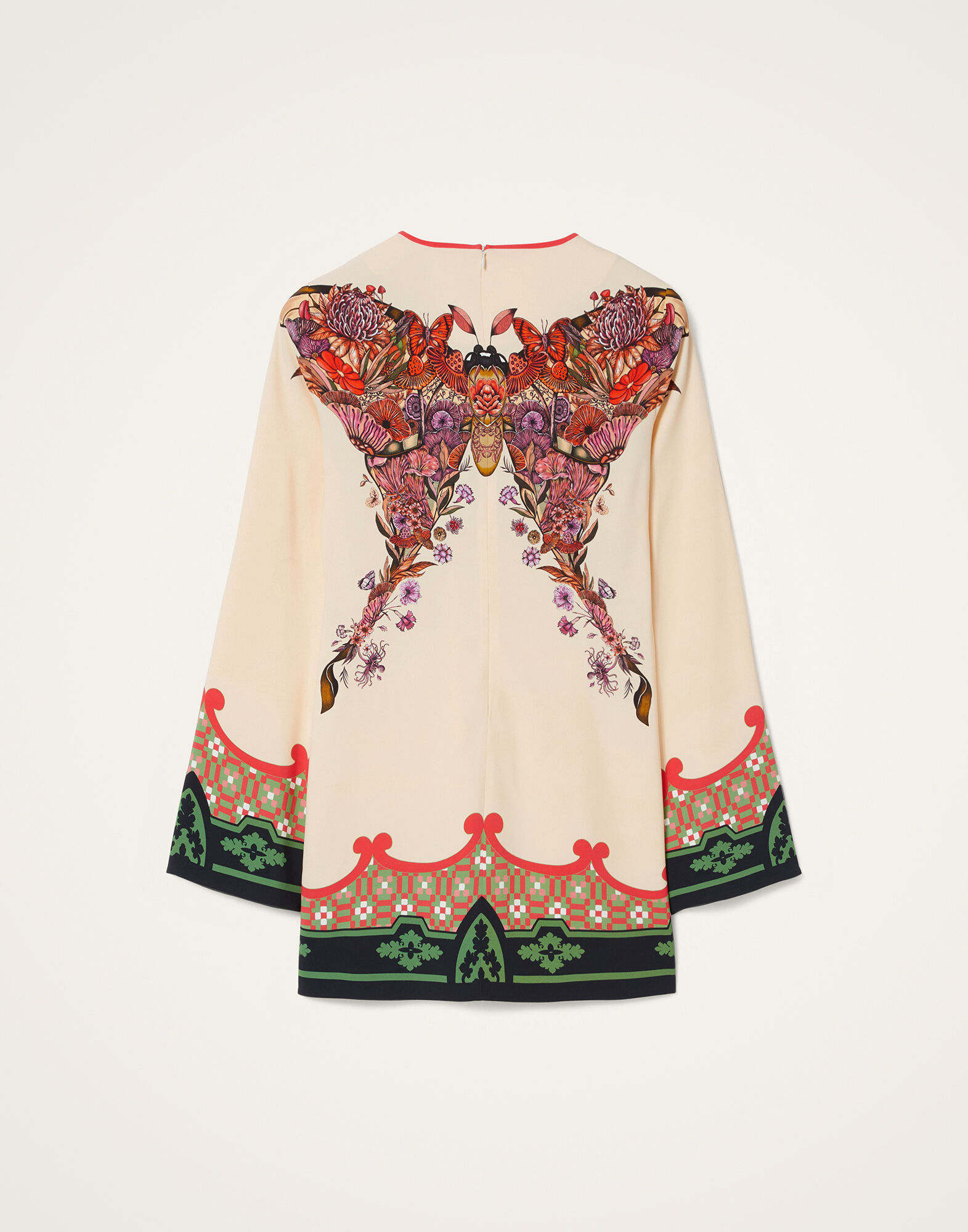 La DoubleJ Mini Supremes Swing Dress Mariposa Plac&eacute;e Ivory DRE0619VIS011MAR07WH04