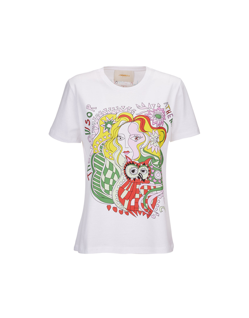 LaDoubleJ Goddess T-Shirt LaDoubleJ Goddess T-Shirt Athena Placed SHI0031JER009ATH0003