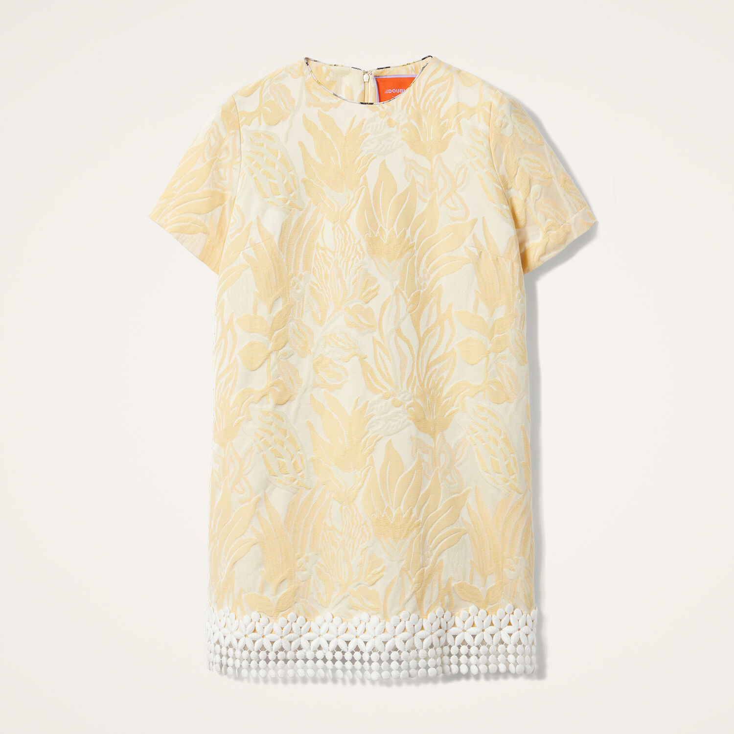 Shop La Doublej Mini Swing Dress In Iris Yellow