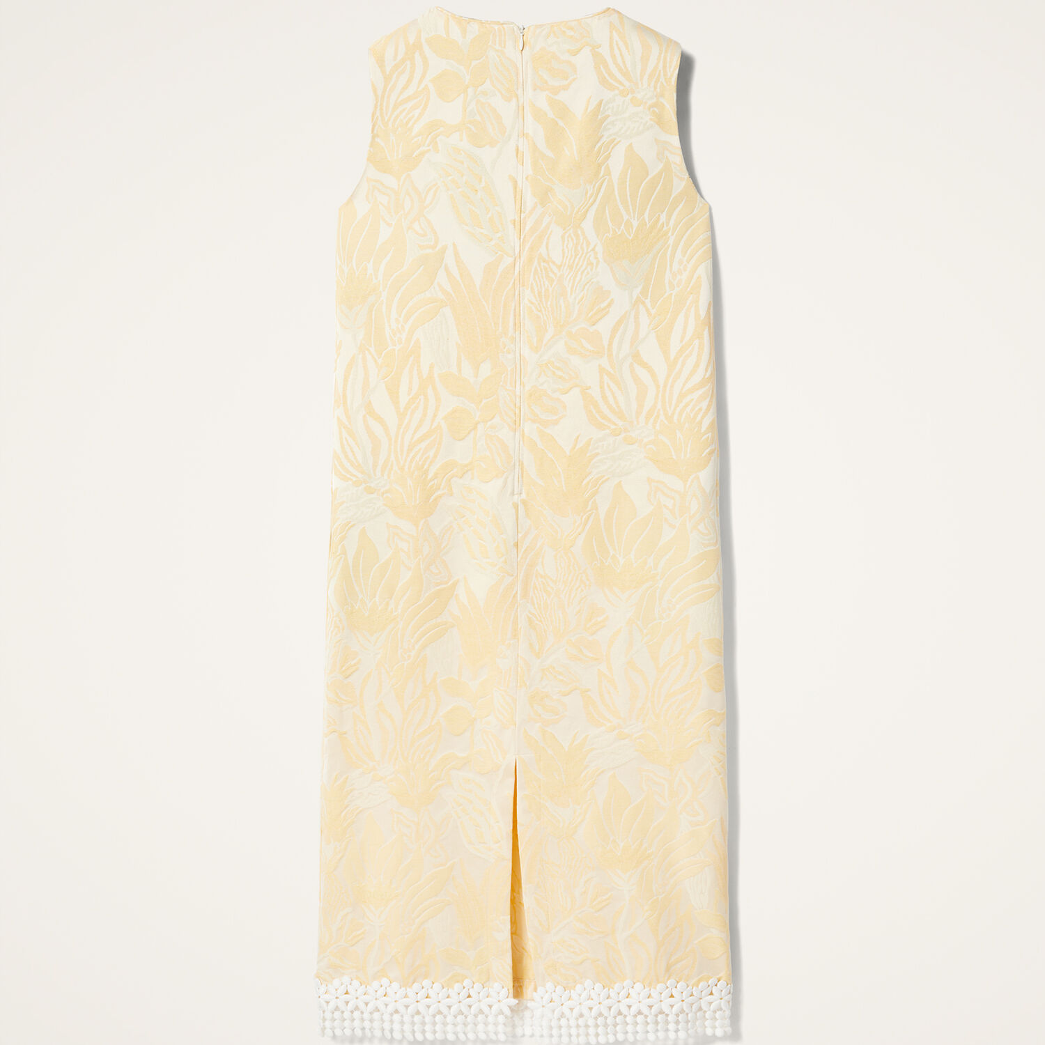 La Doublej Column Dress In Iris Yellow