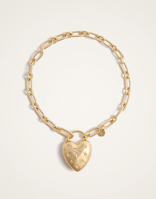 La DoubleJ Love Star Necklace La DoubleJ Love Star Necklace 24K Gold Plate & Swarovski Crystals NEC0046BRA007SOLIDYE05